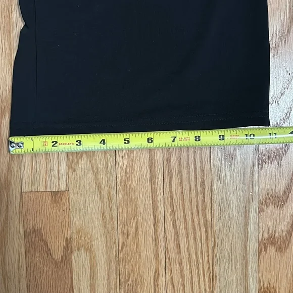 C-Mode Straight Pull On Black Pants Stretch High-Rise Soft Lounge size L - Picture 7 of 7